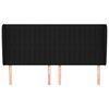 vidaXL Čelo postele so z&aacute;hybmi čierne 163x23x118/128 cm l&aacute;tka