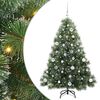 vidaXL Umel&yacute; vianočn&yacute; stromček s 150 LED-i Zelen&aacute; 150 cm PE a PVC
