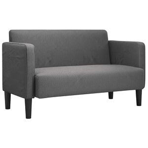 vidaXL Loveseat Pohovka tmavo&scaron;ed&aacute; 109 cm man&scaron;estrov&aacute; l&aacute;tka