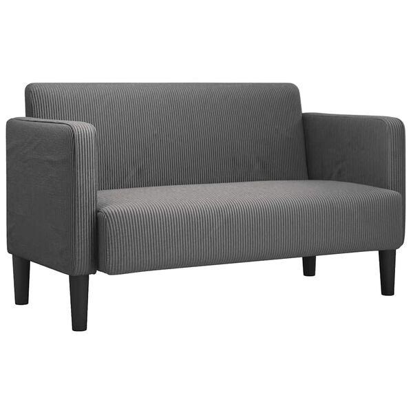vidaXL Loveseat Pohovka tmavo&scaron;ed&aacute; 109 cm man&scaron;estrov&aacute; l&aacute;tka