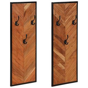 vidaXL Ve&scaron;iaky na kab&aacute;ty 2 ks 35x1x90 cm Mas&iacute;vna ak&aacute;cia