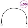 vidaXL Bungee &scaron;n&uacute;ry s reflexn&yacute;mi p&aacute;sikmi a h&aacute;čikmi 50 ks 100 cm