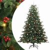 vidaXL Umel&yacute; vianočn&yacute; stromček Zelen&aacute; 240 cm PVC, kov a plast