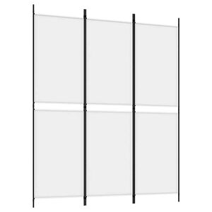 vidaXL 3-panelov&yacute; parav&aacute;n biely 150x180 cm l&aacute;tka