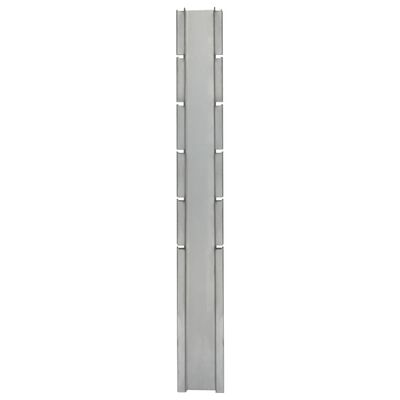 vidaXL Gabionový plotový stĺpik strieborný 160 cm pozinkovaná oceľ