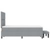 vidaXL Posteľ s pružinov&yacute;m r&aacute;mom Svetlosiv&aacute; 120 x 200 cm l&aacute;tka