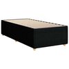 vidaXL Posteľný rám boxspring s matracom čierny 90x200 cm látka