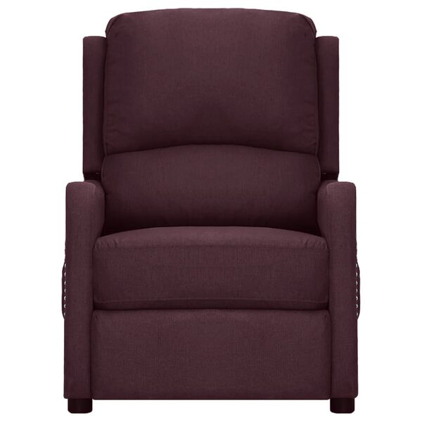 vidaXL Masážne kreslo, fialové, látka