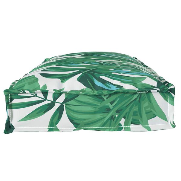 vidaXL Vank&uacute;&scaron; na paletov&uacute; lavicu Vzor s listami 100 x 40 x 8 cm