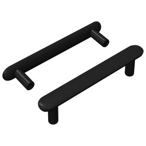 vidaXL Rukov&auml;ť skrine 2 ks Čierna 121 x 16.6 x 28.3 mm Železo