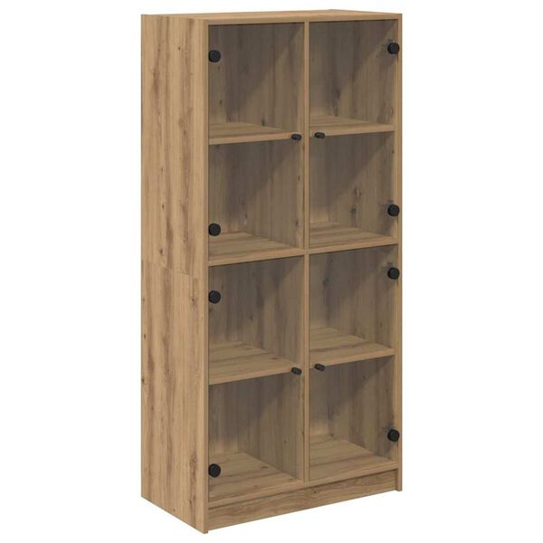 vidaXL Highboard Remeseln&yacute; dub 68 x 37 x 142 cm Kompozitn&eacute; drevo