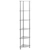 vidaXL Reg&aacute;l so 6 policami priehľadn&yacute; 30x30x160 cm tvrden&eacute; sklo