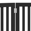 vidaXL Br&aacute;na pre psa skladacia 3 panely čierna 150 cm topoľov&eacute; drevo