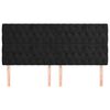 vidaXL Čelo postele čierne 200x7x118/128 cm zamatové