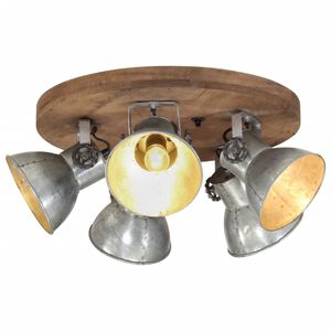 vidaXL Z&aacute;vesn&aacute; lampa 25 W starožitn&aacute; strieborn&aacute; 50x50x25 E27