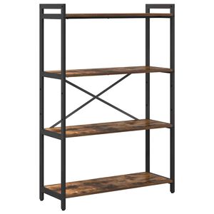 vidaXL Reg&aacute;l na knihy 80 x 30 x 120 cm Kompozitn&eacute; drevo Dymov&aacute; dub