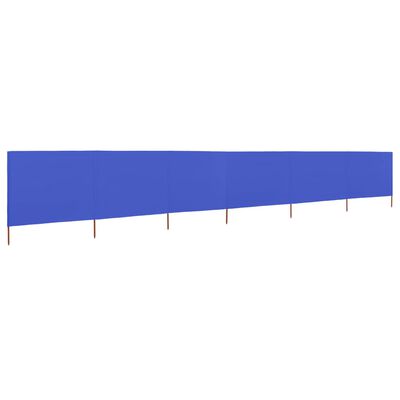 vidaXL 6-panelová zábrana proti vetru látková 800x120 cm azúrovo-modrá