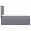 vidaXL Boxspring posteľ s matracom bledosivý 100x200 cm látka