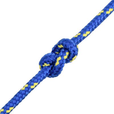 vidaXL Lodné lano modré 10 mm 100 m polypropylén