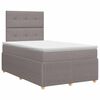 vidaXL Posteľ boxspring s matracom Sivohned&aacute; 120 x 200 cm L&aacute;tka