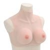 vidaXL Silikónové falošné prsia, kaukazský typ, košíky E