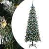 vidaXL Umel&yacute; vianočn&yacute; stromček Zelen&aacute; 210 cm PVC, plast a oceľ