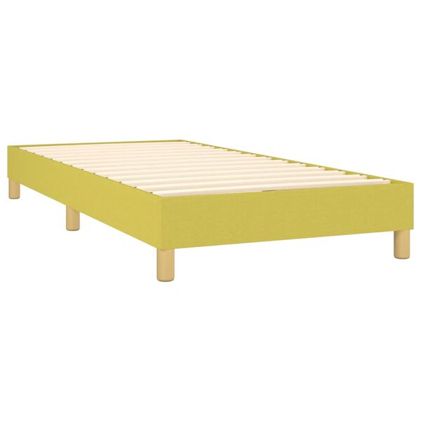 vidaXL Boxspring posteľ s matracom zelen&aacute; 100x200 cm l&aacute;tka