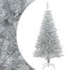 vidaXL Umel&yacute; vianočn&yacute; stromček so stojanom, strieborn&yacute; 150 cm, PET