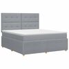 vidaXL Posteľ boxspring s matracom Svetlosiv&aacute; 180 x 200 cm L&aacute;tka