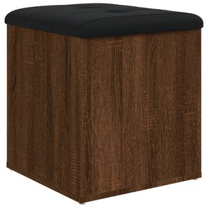 vidaXL &Uacute;ložn&aacute; lavička hned&yacute; dub 42x42x45 cm kompozitn&eacute; drevo