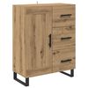 vidaXL Highboard so z&aacute;suvkou 2 pcs Remeseln&yacute; dub Kompozitn&eacute; drevo