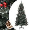 vidaXL Umel&yacute; vianočn&yacute; stromček s podstavcom zelen&yacute; 210 cm PVC