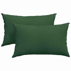 vidaXL Vank&uacute;&scaron;e na pohovku 2 pcs Tmavozelen&aacute; 50 x 30 cm