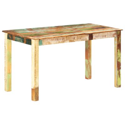 vidaXL Jedálenský stôl, recyklovaný masív 140x70x76