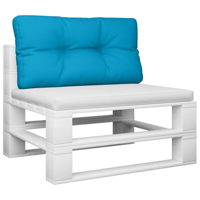 vidaXL Podložka na paletový nábytok, modrá 70x40x12 cm, látka