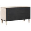 vidaXL TV skrinka Biela 80 x 31,5 x 46 cm Mas&iacute;vne mango drevo