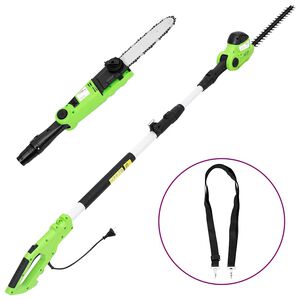 vidaXL 2v1 tyčov&aacute; reťazov&aacute; p&iacute;la/nožnice na živ&yacute; plot 25/41 cm 710/550W