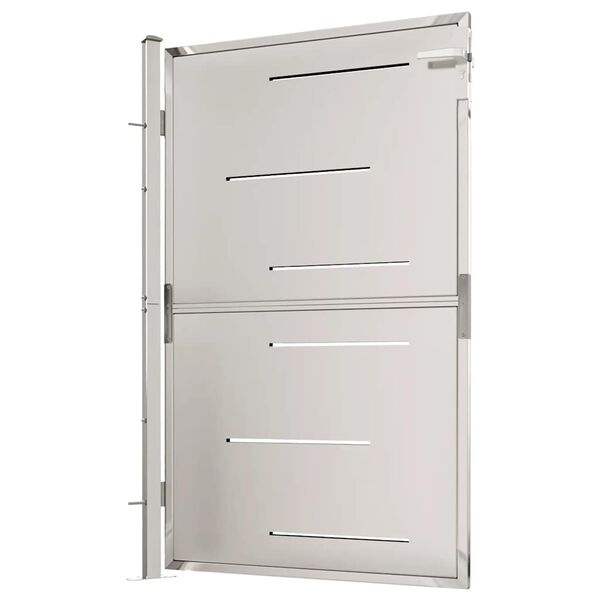 vidaXL Záhradná brána 100x145 cm nehrdzavejúca oceľ