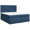 vidaXL Boxspring posteľ s matracom modr&aacute; 200x200 cm l&aacute;tka