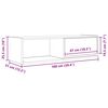 TV Skrinka vidaXL Biela 100x31x25,5 cm Kon&scaron;trukčn&eacute; drevo
