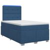 vidaXL Posteľ boxspring s matracom Modr&aacute; 120 x 190 cm L&aacute;tka
