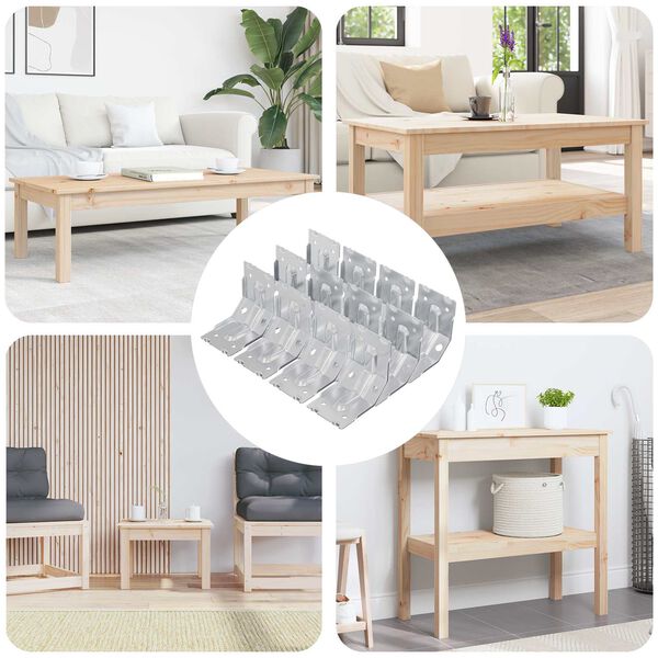 vidaXL Konzola 212 pcs Zinkovan&yacute; 106 x 55 x 1,5mm Oceľ