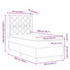vidaXL Posteľ Box Spring s matracmi Čierna 90 x 200 cm l&aacute;tka