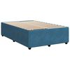 vidaXL Boxspring posteľ s matracom, tmavomodr&aacute; 120x190 cm, zamat