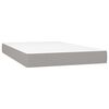 vidaXL Boxspring posteľ s matracom bledosiv&aacute; 120x200 cm l&aacute;tka