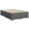 vidaXL Boxspring posteľ s matracom tmavosiv&aacute; 140x200 cm l&aacute;tka