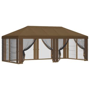 vidaXL Kryt alt&aacute;nku s bočn&yacute;mi stenami 6 x 3 m Sivohned&aacute; Polyester 190