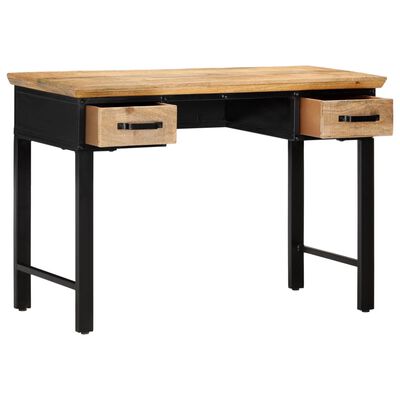 vidaXL Písací stôl 110x50x76 cm masívne mangovníkové drevo