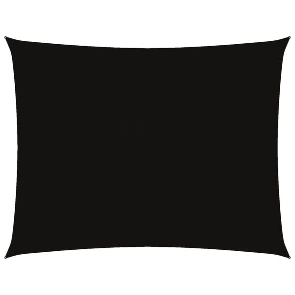 vidaXL Tieniaca plachta oxfordsk&aacute; l&aacute;tka obdĺžnikov&aacute; 3,5x4,5 m čierna