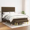 vidaXL Boxspring posteľ s matracom tmavohned&aacute; 140x200 cm l&aacute;tka
